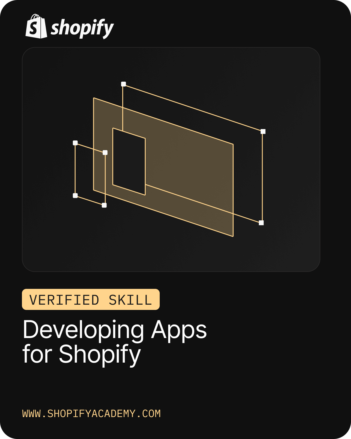Shopify Certification Badge – Developing Apps for Shopify